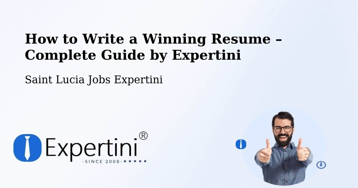 Resume Writing Guide for Job Seekers – Mongiraud - Mongiraud, Saint Lucia Jobs Expertini